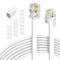 moeverEX Phone Extension Cord 50 Ft, Telephone Cable by moeverEx