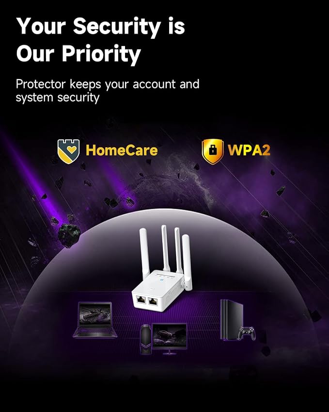 2026 WiFi Extender, WiFi Signal Booster Cover up to 14770 sq.ft - Image 7