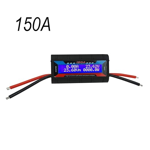Proshopping 150A RC Watt Meter, High Precision Power Analyzer, DC 0-60V Volt Amp Watt Checker Tester, with Digital LCD Screen- for Voltage(V) Current(A) Power(W) Charge(Ah) and Energy(Wh) Measurement