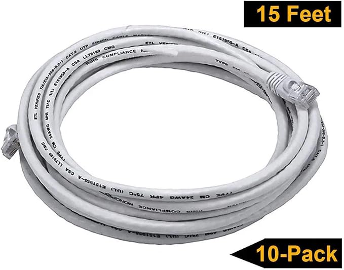 iMBAPrice 50 ' Cat5e Network Ethernet Patch Cable, 10 Pack - Image 5