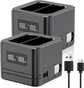 2 Pack Upgraded, Batteries Charger, A Charger Compatible by Inspirationlightsupyourlife