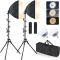 MOUNTDOG Softbox Lighting Kit, 2X 16'' x 16'' Photography Softbox Lighting by MOUNTDOG