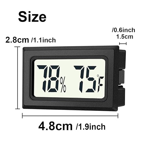 JEDEW 2 Pack Mini Digital Hygrometer Thermometer Gauge, Indoor Outdoor - Image 4