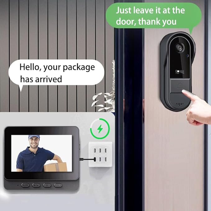 TKMARS Doorbell Camera Wireless No Subscription 1080P, Waterproof Door Bell - Image 2
