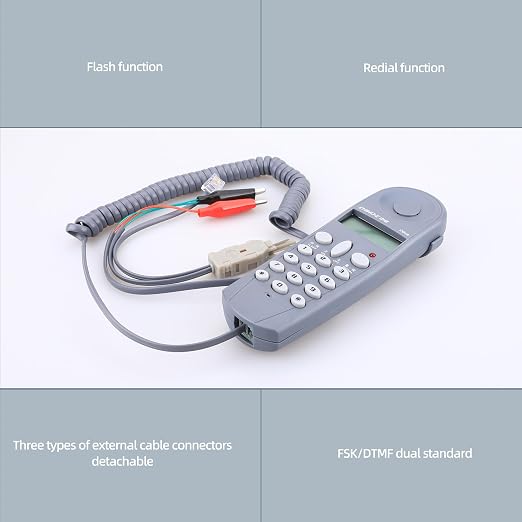C019 Telephone Phone Line Network Cable Tester, RJ11 RJ45 Connector Tester - Image 3