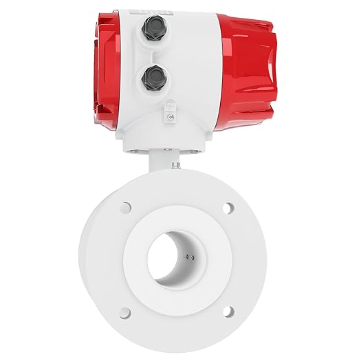 Electromagnetic Flow Meter,High-Precision Industrial Flowmeter Digital Display IP65 Protection 4-20mA Output Pipe Sensor for Wastewater, Sewage, and Seawater（DN80)