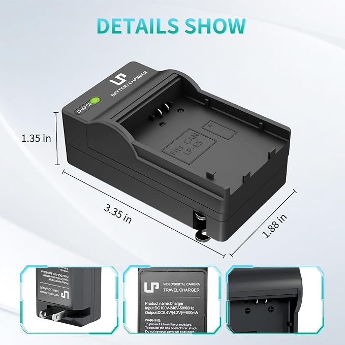 LP LP-E5 Battery Charger, Quick Charger - Image 5