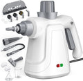 LaoTzi Steam Cleaner Handheld, 1300W High Pressure Natural Steamer with 450ml Large Tank & Hands-Free Lock, 14-Piece Steam Cleaner Pro Toolkit for Home, Kitchen, Car, Tile, Grout, Grill & Upholstery