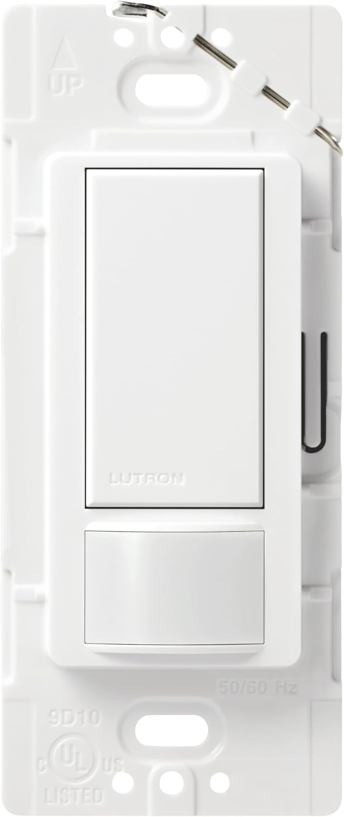 Lutron Maestro Motion Sensor Light Switch Indoor for Bathroom, Garage, Laundry Room, Closet, Occupancy Sensor Light Switch, Single-Pole, No Neutral, MS-OPS5M-WH