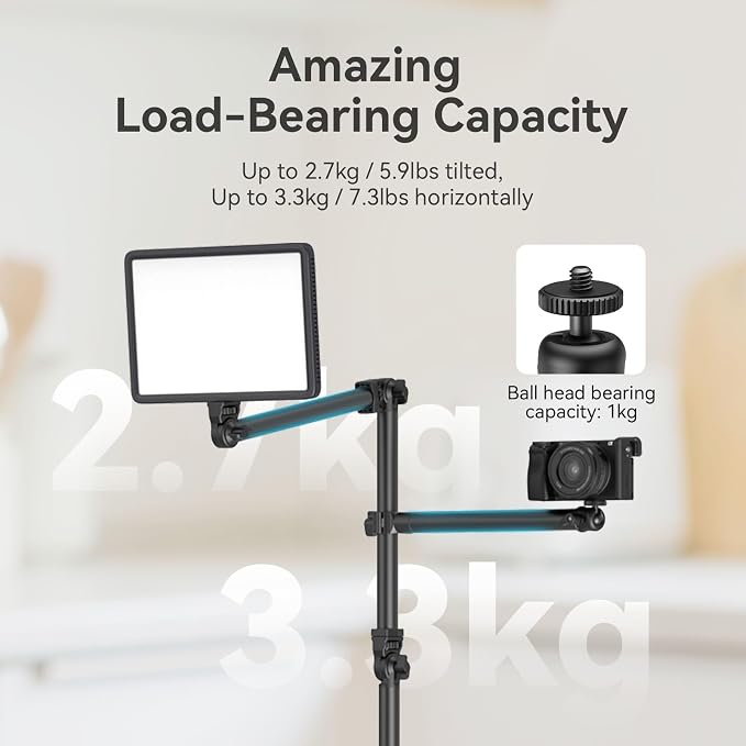 SMALLRIG Overhead Camera Mount, Camera Desk Mount Stand - Image 6