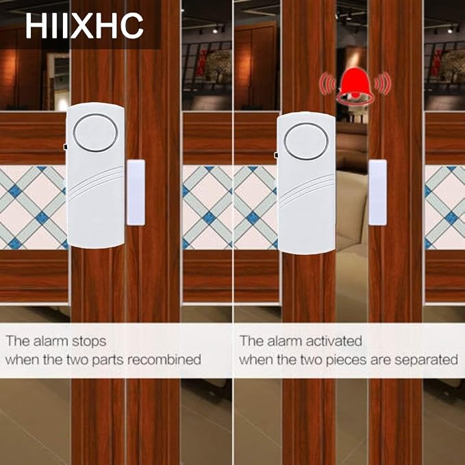 Personal Security Window & Door Alarm Bell | Wireless Sensor Door Window - Image 3