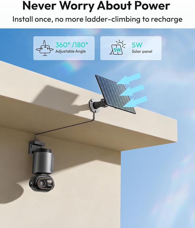 BOTSLAB Security Cameras Wireless Outdoor, 2 Cam-Kit, 4K Color Night Vision - Image 6
