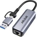 USB to Ethernet Adapter, ABLEWE USBC/USB 3.0 to RJ45 Gigabit LAN Network Adapter by ABLEWE