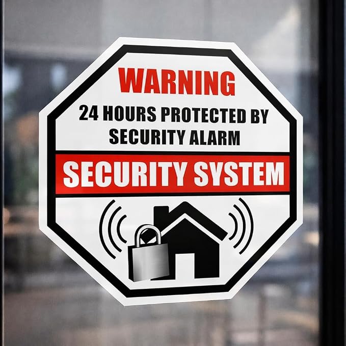 Front Self Adhesive Vinyl Outdoor/Indoor 89mm X 89mm Home Business Security - Image 2