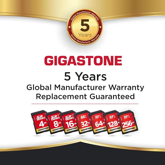 GIGASTONE 32GB SD Card 2-Pack UHS-I U1 Class 10 SDHC Memory Card High-Speed - Image 7