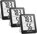 DOQAUS Digital Hygrometer Indoor Thermometer 3 Pack, Room Thermometer by DOQAUS