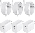 USB C Charger for iPhone 17/16/15 Pro Max Charger Fast Charging 10FT, 20W C Charge Block with USB C to C Cord Cable Compatible for iPhone 17 16 15 Pro Max/17 16 15 Pro/17 16 15 Plus/17 16 15