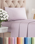 Twin XL Size 3 Piece Sheet Set - Comfy Breathable & Cooling Bed Sheets Set - Hotel Luxury Bedding for Women, Men, Kids, Teens, Boys & Girls - Deep Pockets and Wrinkle Free - Oeko-Tex - Light Lavender