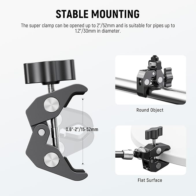 Neewer 11" Articulating Magic Arm Clamp Mount - Image 5