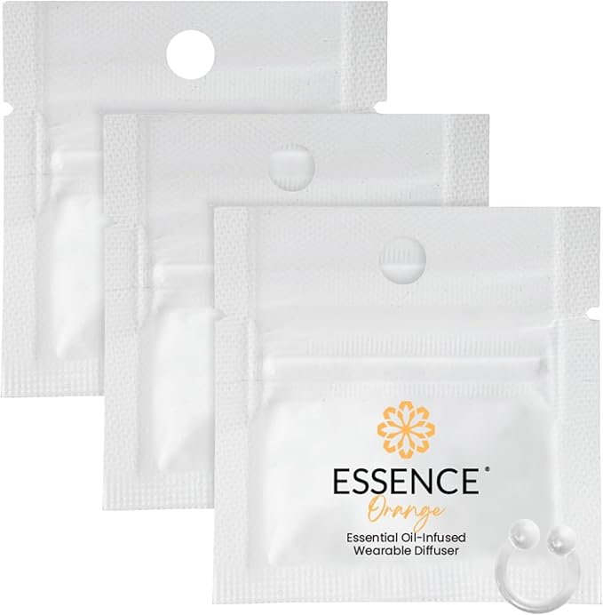 Essence Wearable Aromatherapy Nasal Diffuser – Orange Essential Oil Nose Ring by Essence