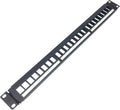 1U Hinged 24 Port Blank Keystone Patch Panel by Followme