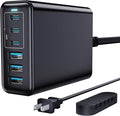 USB C Fast Charger, 105W GaN 6-Port Desktop USB Charging Station Hub, USB C Charger Block Wall Charger for iPhone 17/16/15/14/13/12/11, iPad, Samsung and More (Cable Organizer Included)