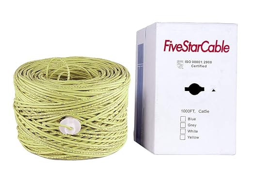 Cat5E 1000 Ft. UTP 24AWG CCA Twisted Pair Networking IP Ethernet Security - Image 4