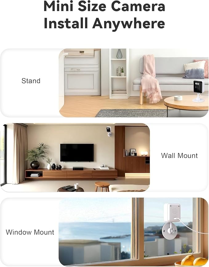 2.4/5GHz Home Cameras Indoor, 2K Security Camera Indoor - Image 2