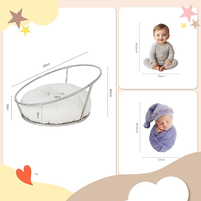 Kate Newborn Photography Props Stainless Steel Stand - Image 5