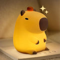 LEDHOLYT Capybara Cute Night Light for Kids, Rechargeable LED Dimmable Silicone Nightlight for Kids,Funny Light Up Capibara,Squishy Capybara Lamp Xmas Gifts