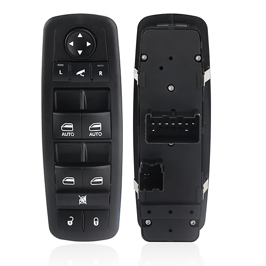 WUANGKI Power Master Window Switch | Front Driver Side | 9+3 Pins | Compatible with 2012-2015 Dodge Grand Caravan, Chrysler Town, Country, Ram 1500 2500, 2015 Ram 3500 | Replace OE 68110867AB