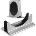 Psitek Adjustable Mac mini Stand Aluminium Vertical Laptop Holder Desk Mount - Universal Fit for Mac mini 2005-2023, Compatible with Laptop and Mini PC - Slot Width (10-52mm/0.4-2 inch)