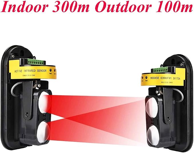 Dual Laser Detector Alarm Beam Sensor Indoor 300m Outdoor 60m Infrared Detector - Image 3