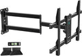 HCMOUNTING Pre-Assembled Corner TV Wall Mount for 32-80" TVs, Full Motion with Smooth Gliding Extension, 30" Long Arm, Single Stud Installation Holds 100lbs, Max VESA 600x400mm