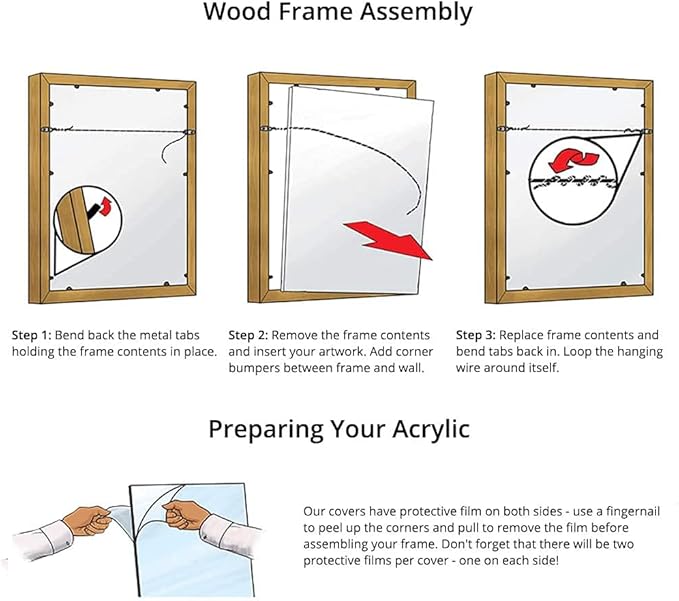 Frame It Easy 33 x 38 Coffee Wood Frame (Derby)