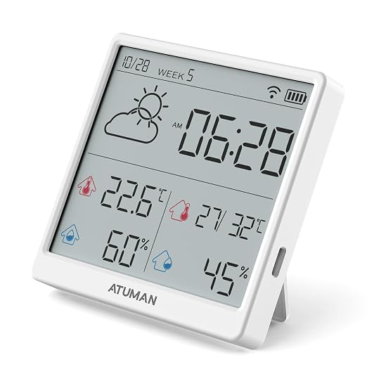 ATuMan TH3 Smart Thermometer Hygrometer by ATuManLLC