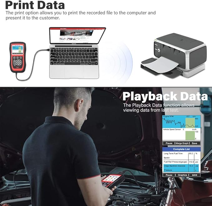 Autel MaxiCheck Pro OBD2 Scanner ABS Scan Tool for Auto Bleeding, SRS ABS Scanner Car Diagnostic Tool with Oil Reset Airbag SAS EPB BMS Services for Specific Vehicles Up to 2015, Lifetime Free Update