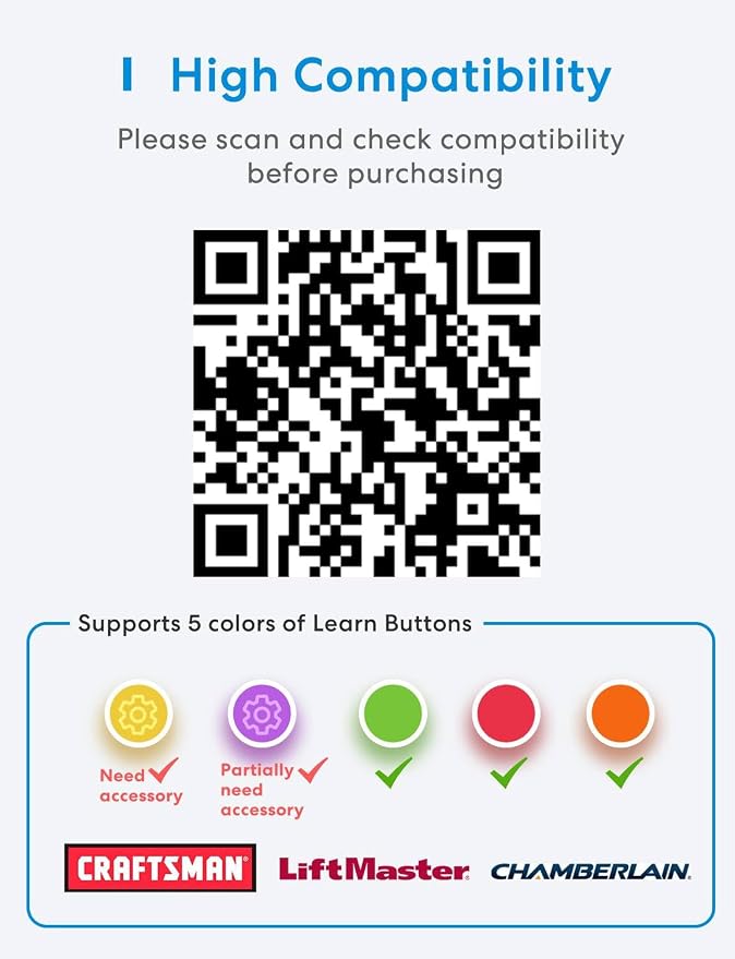 meross Smart Garage Door Opener Remote - Image 3