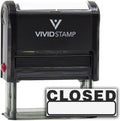 Basic Closed Self Inking Rubber Stamp (Black Ink) - Medium