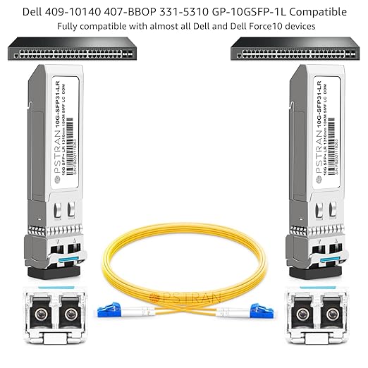 OPSTRAN 10GBASE-LR SFP+ Optical Transceiver Module Compatible with Dell 409-10140 407-BBOP 331-5310 Dell Force10 GP-10GSFP-1L 10G SFP+ LR 1310nm 10km DDM Duplex LC SMF
