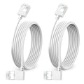 Ultra Slim 90° Degree Cat 6A Ethernet Cable Left Angled 1.6 Feet 2Pack by DUTEVOLNS