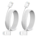 Ultra Slim 90° Degree Cat 6A Ethernet Cable Left Angled 30 Feet 2Pack, 10Gbps by DUTEVOLNS
