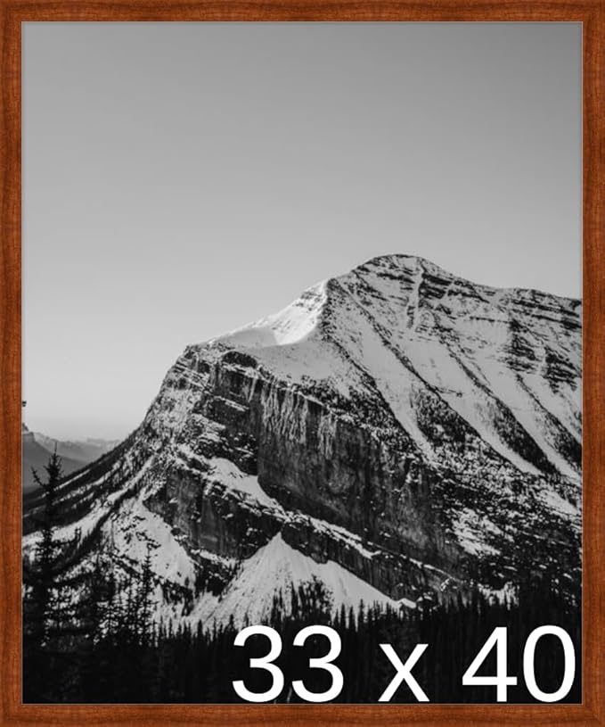 Frame It Easy 33 x 40 Russet Wood Frame (Derby)