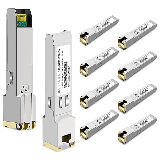 OPSTRAN 1000BASE-T SFP RJ45 Copper Transceiver Module Compatible with Cisco GLC-T SFP-GE-T 100m Cat5e/6 10 Pack