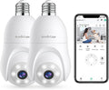 Armorcope 2K Light Bulb Security Camera, 360° Motion Tracking 2.4Ghz WiFi by Armorcope