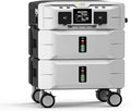 IEE SP5000 Portable Power Station, 5120Wh LFP Battery, Expandable to 10kWh, 120/240V 5000W AC Output(Peak 9000W), Solar Generator for Home Use, Camping Accessories, Emergencies, Power Outages, RVs