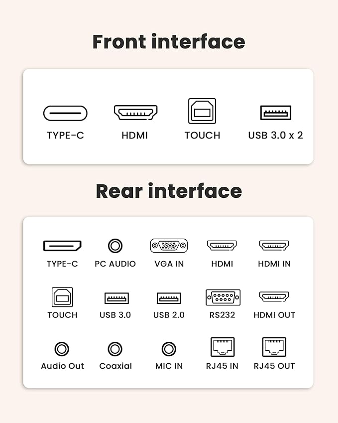 KEINONE Smart Board for Classroom, 75" 8+128 GB Interactive Smartboard Built-in Android OS & Open App Ecosystem - 4K Touchscreen Electronic Digital Whiteboard for Home Office School Studio Display