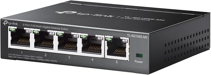 TP-Link TL-SG105S-M2 | 5-Port Multi-Gigabit 2.5G Ethernet Switch | Unmanaged by TP-Link