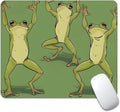 Three Dancing Frogs Square Mouse pad, Texture, Waterproof, Anti Slip Rubber Base, Computer Mouse pad, Laptop Mouse pad