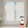 Zigbee Plantation Shutters Motor for Motorized Plantation Shutters and Automatic Curtain Opener, Requires Tuya Zigbee Hub (Motor with 16-Channel Remote)